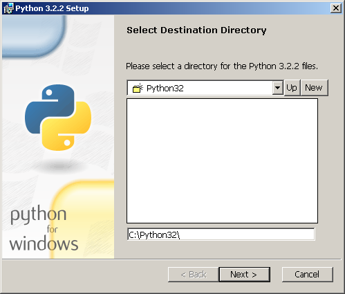 Python - Destination directory